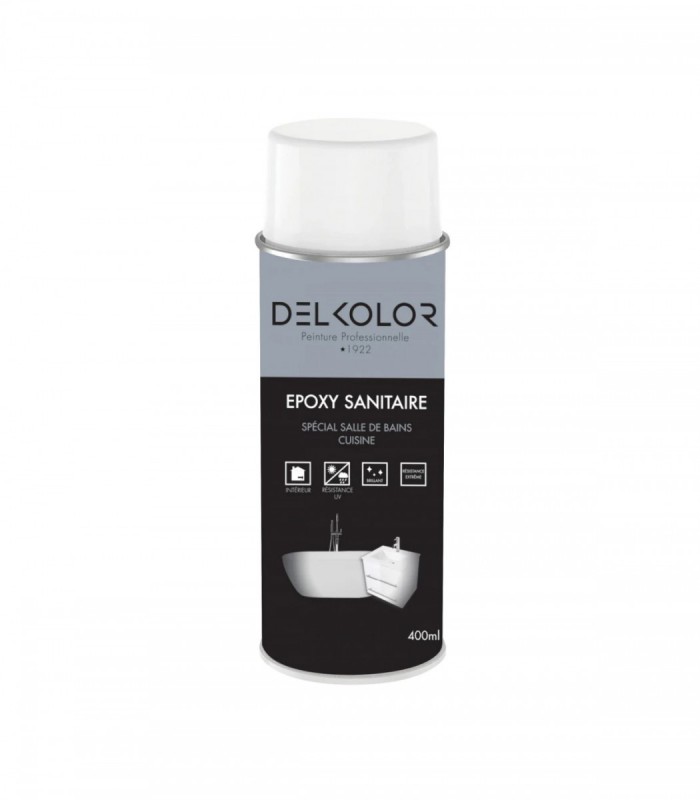 Delkolor Peinture Epoxy Sanitaire Blanc - 400ml