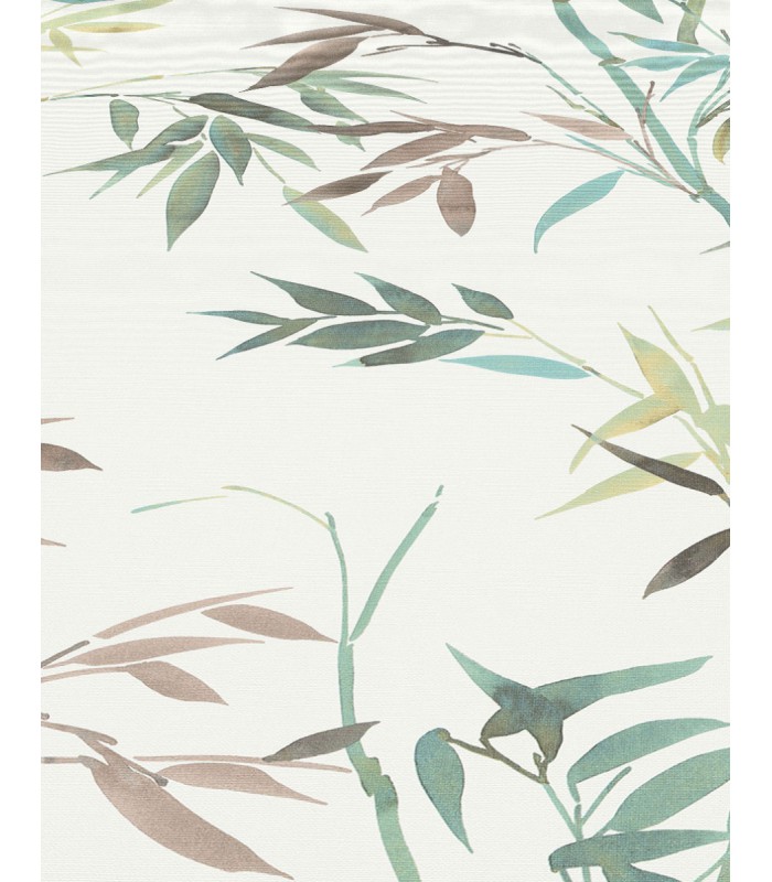 Papier peint Erismann, Collection Martinique - Intissé grainé, Décor : BAMBOU VERT CELADON