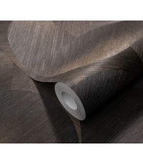 Papier peint Erismann, Collection Martinique - Intissé grainé, Décor : HARMONY MARRON