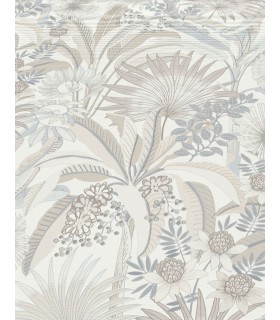Papier peint Erismann, Collection Martinique - Intissé grainé, Décor : EXOTIC BEIGE