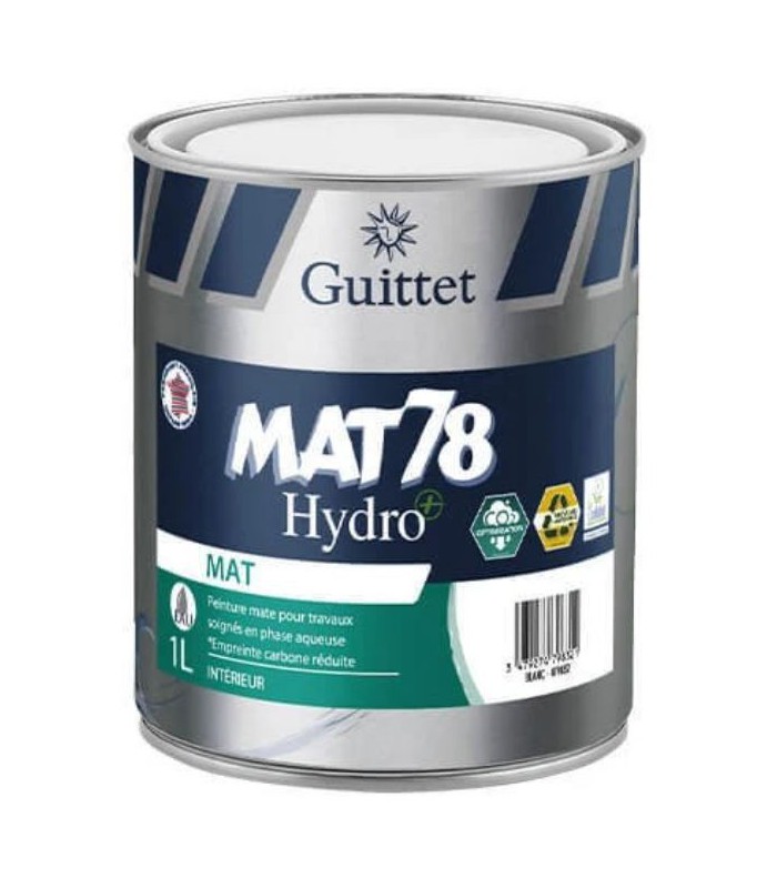 Guittet Mat 78 HydroPlus Peinture Acrylique de Finition Murs et Plafonds - Mat