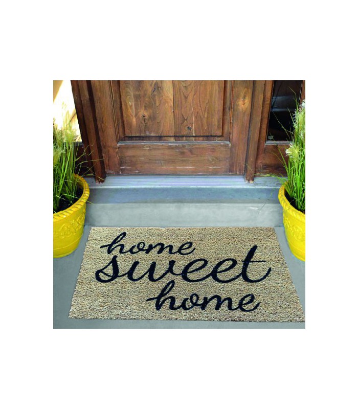 Tapis Coco Home Sweet Home Envers PVC 40x60 cm