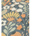 Papier peint Erismann - La Terrasse floral Bleu gris - 1051808