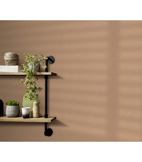 Papier peint Erismann - La Terrasse - uni effet textile beige caramel - 1026206