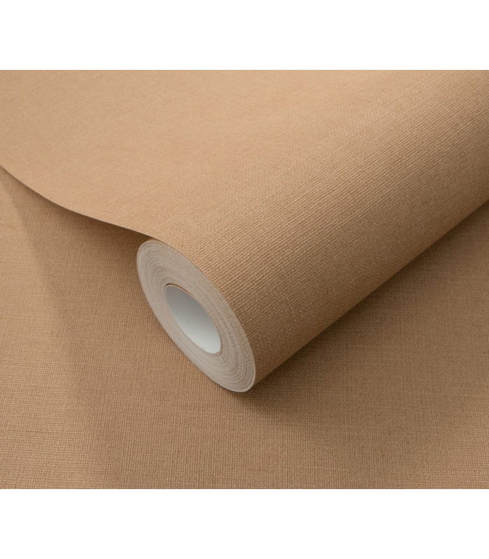 Papier peint Erismann - La Terrasse - uni effet textile beige caramel - 1026206