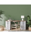 Papier peint Erismann - La Terrasse uni effet textile vert sauge - 1026207