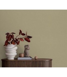 Papier peint Erismann - La Terrasse uni effet textile vert kaki - 1026236