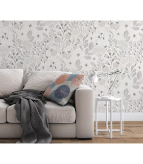 Papier peint Erismann - La Terrasse floral gris - 1051810
