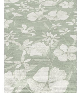 Papier peint Erismann - La Terrasse floral - Vert Sauge - 1051907
