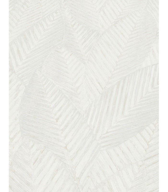 Papier peint Erismann, Collection Martinique - Intissé grainé, Décor : RETREAT BLANC