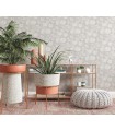 Papier peint Erismann - La Terrasse floral - Gris clair - 1051910