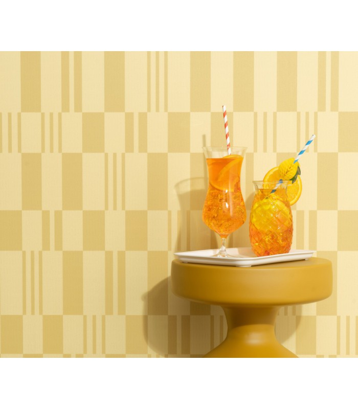 Papier peint Erismann - La Terrasse géométrique - jaune - 1052003