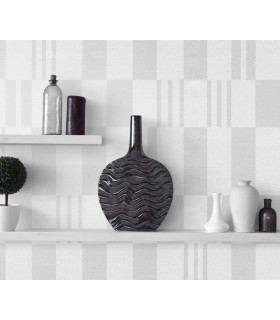 Papier peint Erismann - La Terrasse géométrique - Gris clair - 1052010