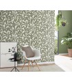 Papier peint Erismann - La Terrasse - feuillage vert sauge - 1052107
