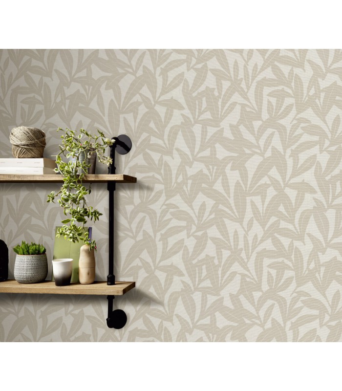 Papier peint Erismann - La Terrasse végétal - Beige et Lin - 1052132