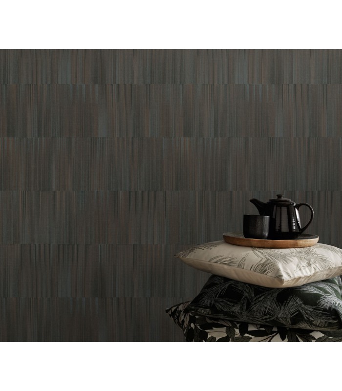 Papier peint Erismann, Collection Martinique - Intissé grainé, Décor : OXIDIZED MARRON