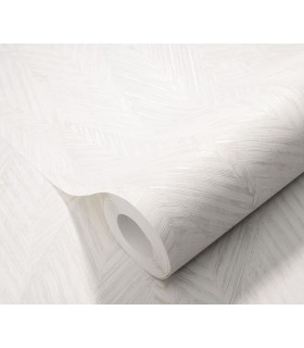 Papier peint Erismann, Collection Martinique - Intissé grainé, Décor : RETREAT BLANC