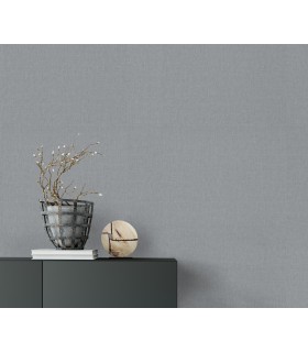 Papier peint Erismann, Collection Martinique - Intissé grainé, Décor : PASSION GRIS FONCE