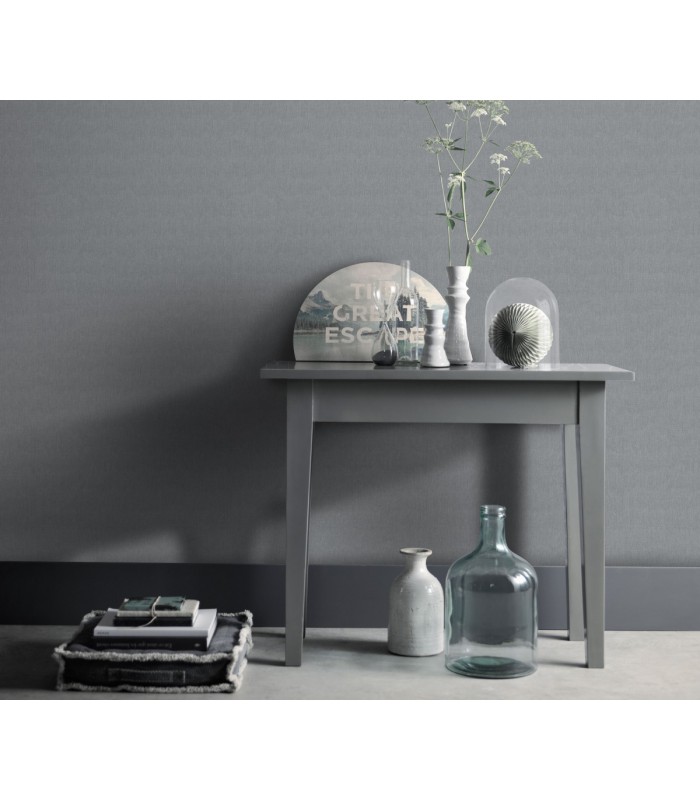 Papier peint Erismann, Collection Martinique - Intissé grainé, Décor : PASSION GRIS FONCE