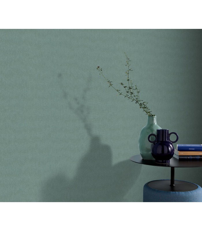 Papier peint Erismann, Collection Martinique - Intissé grainé, Décor : PASSION VERT CELADON