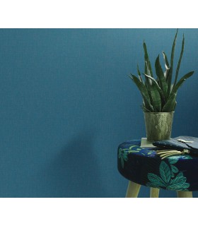 Papier peint Erismann, Collection Martinique - Intissé grainé, Décor : PASSION BLEU FONCE