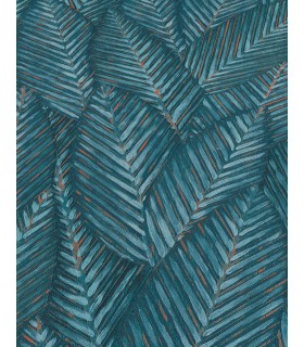 Papier peint Erismann, Collection Martinique - Intissé grainé, Décor : RETREAT BLEU