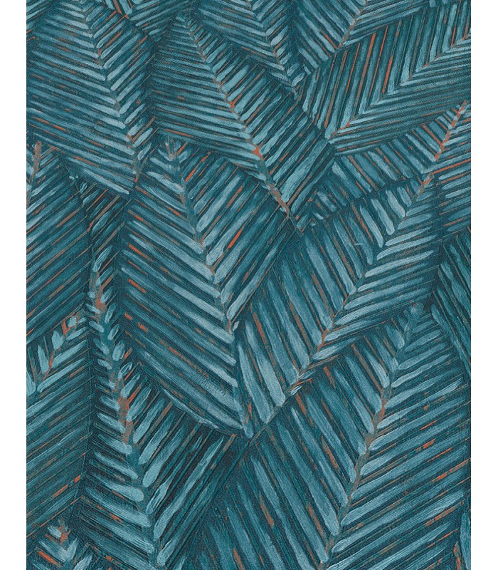 Papier peint Erismann, Collection Martinique - Intissé grainé, Décor : RETREAT BLEU