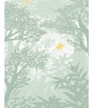 Papier peint Erismann - La Terrasse végétal - Décor végétal vert sauge - 220520101