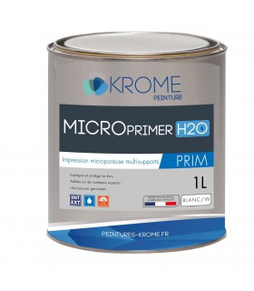 Krome MicroPrimer H2o Peinture d'Impression Microporeuse Multi-supports Intérieur et Extérieur