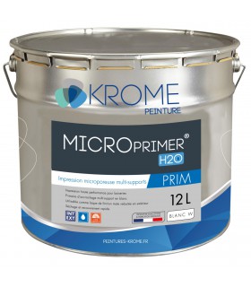 Krome MicroPrimer H2o Peinture d'Impression Microporeuse Multi-supports Intérieur et Extérieur