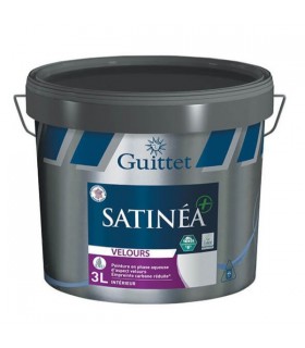 Guittet Satinea + Velours Bas Carbone Peinture Murs - Intérieur