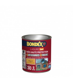 Bondex Lasure Très Haute Protection Satin 8 ans pour bois extérieur