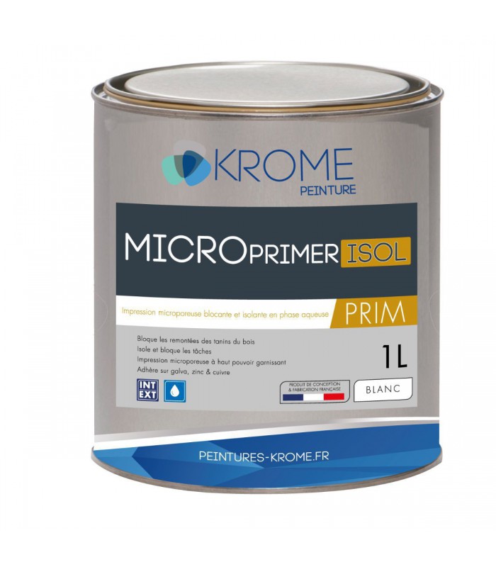 Krome Microprimer Isol Peinture d'Impression Microporeuse - Intérieur et Extérieur