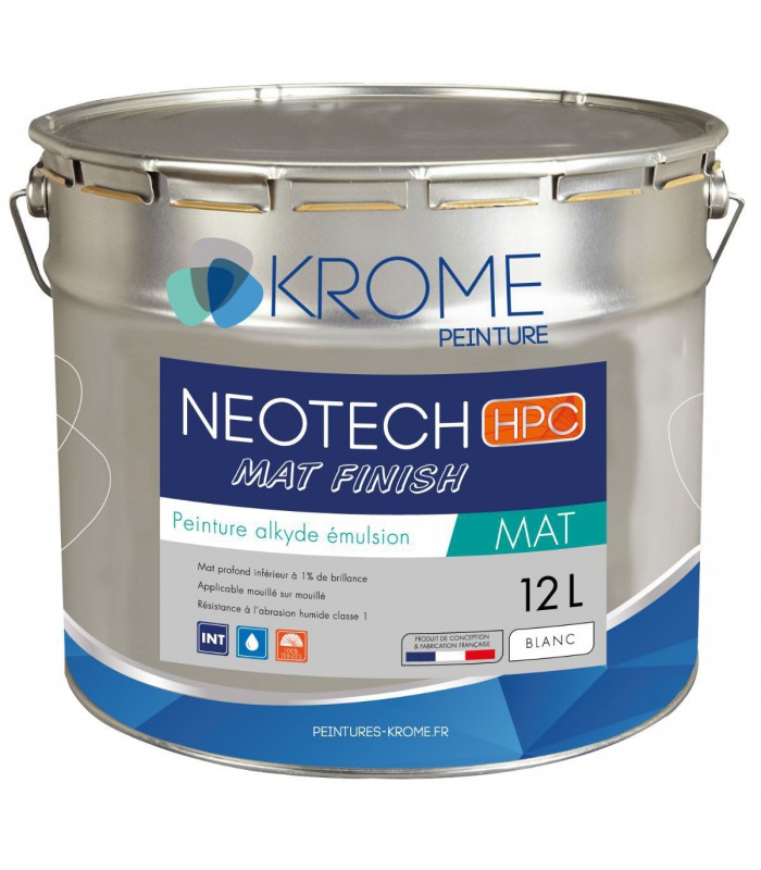 Krome Neotech Mat Finish Peinture Mate Sans Reprise Finition Murs et Plafonds