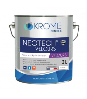 Krome Neotech Velours Peinture de Finition Murs et Plafonds - Intérieur