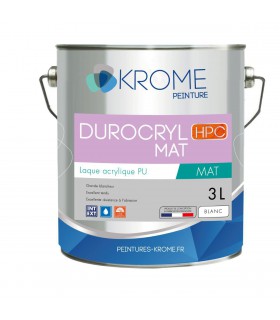 Krome Durocryl Mat Laque Acrylique Polyuréthane - Intérieur et Extérieur