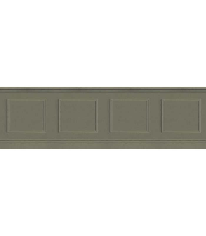 Panoramique LA BIBLIOTHEQUE Kaki 90 x 300cm - Collection WONDERWALLS 2 - CASADECO - Réf. WDWD200467540