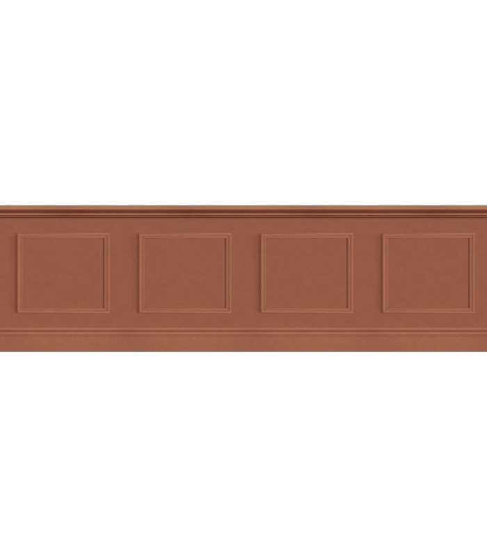 Panoramique LA BIBLIOTHEQUE Terre De Sienne 90 x 300cm - Collection WONDERWALLS 2 - CASADECO - Réf. WDWD200468410