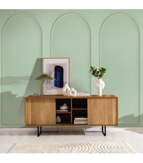 Panoramique MOULDING ARCH Vert M 106X280cm - Collection RELIEFS - CASELIO - Réf. RLF106347041