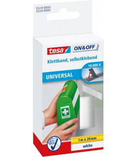 Bande auto-agrippante à coller 1m x 20mm