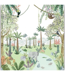 Panoramique IN THE HEART OF THE JUNGLE VERT L 300x310 - Collection ONCE UPON A TIME 2 - CASADECO - Réf. OUTD200697509