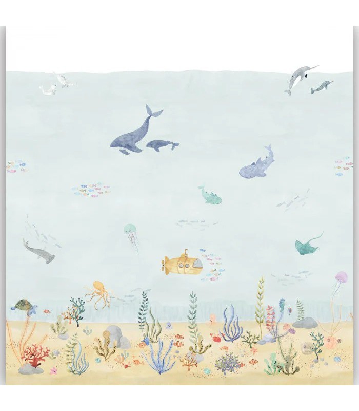 Panoramique EXPLORATION UNDER THE SEA BLEU L 300x310 - Collection ONCE UPON A TIME 2 - CASADECO - Réf. OUTD200706209