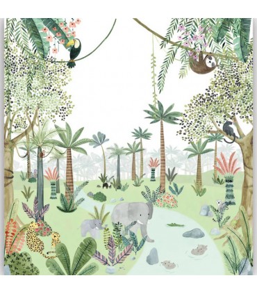 Papiers peints motifs tropicaux