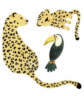 Panoramique ELEPHANTS MARCH SPRAY UP MULTICOULEURS - Collection ONCE UPON A TIME 2 - CASADECO - Réf. OUTD201019797