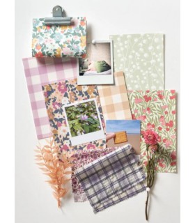 Papier Peint VICHY LILAS - Collection ONCE UPON A TIME 2 - CASADECO - Réf. OUTD89265313