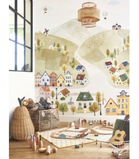 Panoramique WELCOME TO THE VILLAGE MULTICO S 200x250 - Collection ONCE UPON A TIME 2 - CASADECO - Réf. OUTD200713605