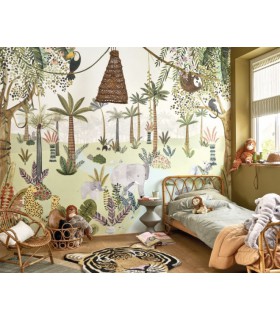 Panoramique IN THE HEART OF THE JUNGLE VERT M 300x280 - Collection ONCE UPON A TIME 2 - CASADECO - Réf. OUTD200697508