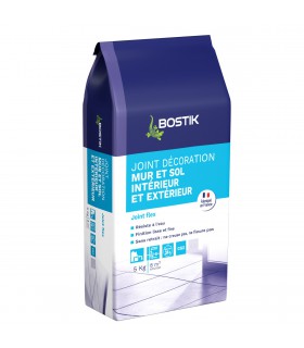 Joint carrelage mur et sol gris Bostik 5 kg résistant et durable