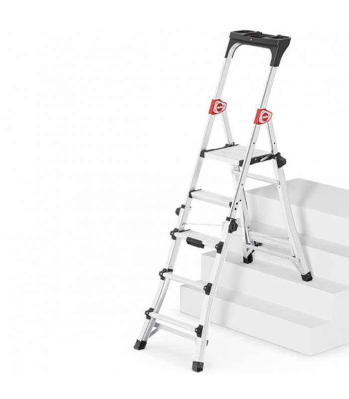 Escabeau télescopique Hailo TL100 - 5 marches polyvalent