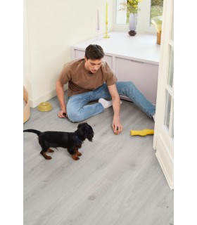 Berry Alloc Parquet stratifié Ocean+ 8XL - Bloom Silver Grey - 2038 mm x 241 mm x 8 mm